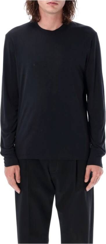Tom Ford Klassiek T-shirt met lange mouwen Zwart Black Heren