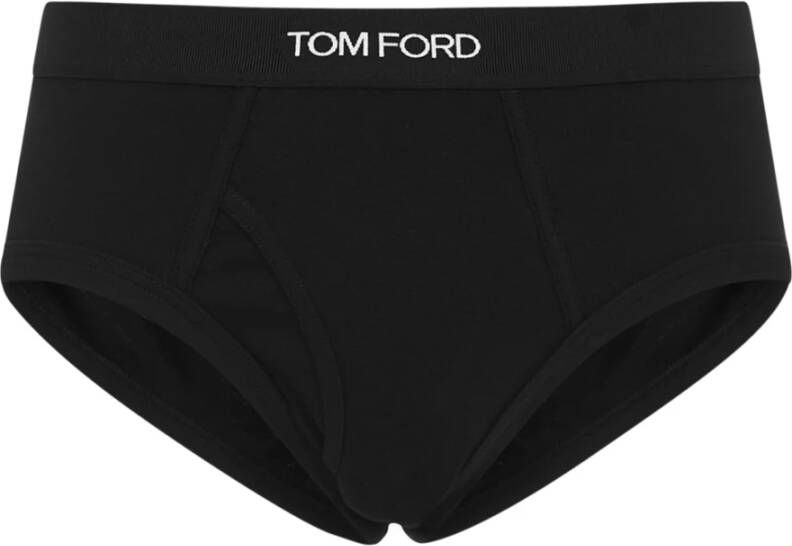 Tom Ford Klassieke Pasvorm Zwarte Onderkleding Zwart Heren