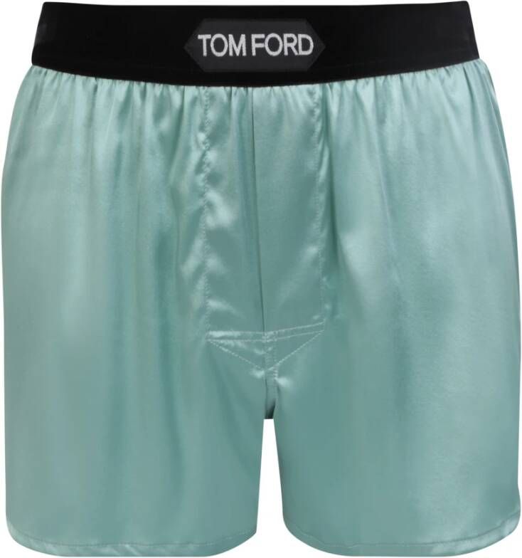 Tom Ford Luxe Groene Zijden Ondergoed en Pyjama's Groen Dames