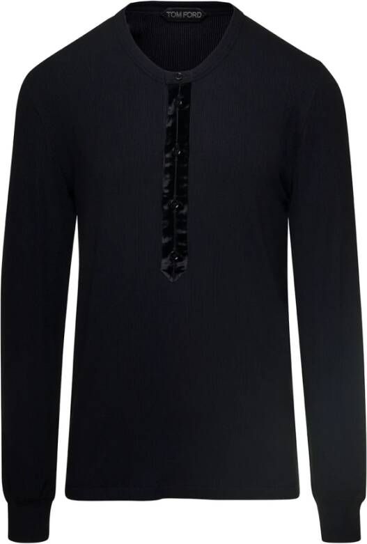 Tom Ford Luxe zwarte gebreide kleding voor moderne mannen Zwart Heren