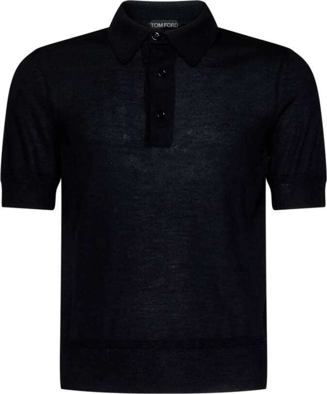 Tom Ford Luxe Zwarte Polo Shirt voor Heren Zwart Heren