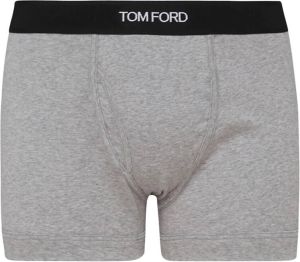 Tom Ford Melange grijze stretch katoenen bokserset Grijs Heren