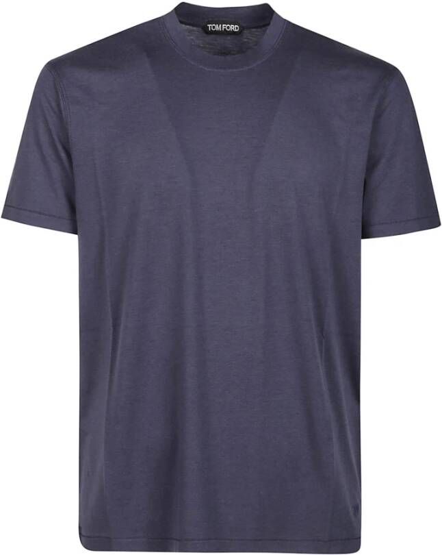 Tom Ford Navy T-shirt voor mannen Blauw Heren