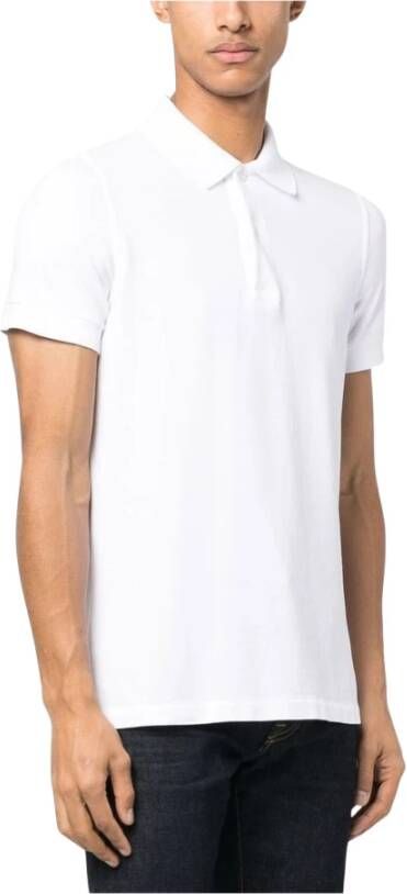 Tom Ford Witte Katoenen Poloshirt Korte Mouwen White Heren