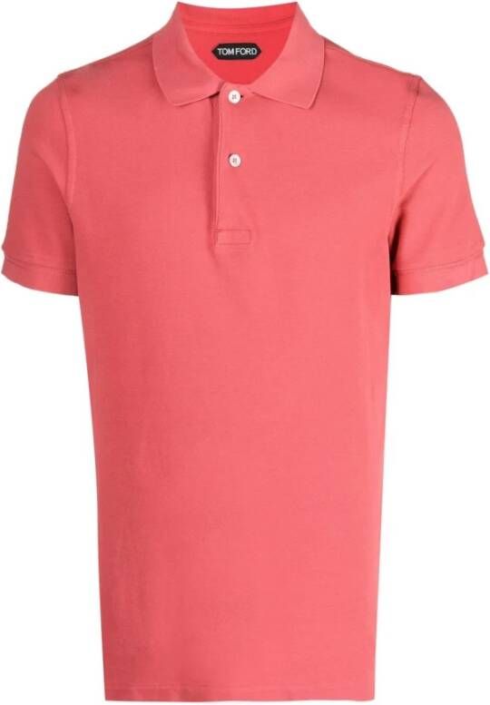 Tom Ford Polo Shirts Roze Heren