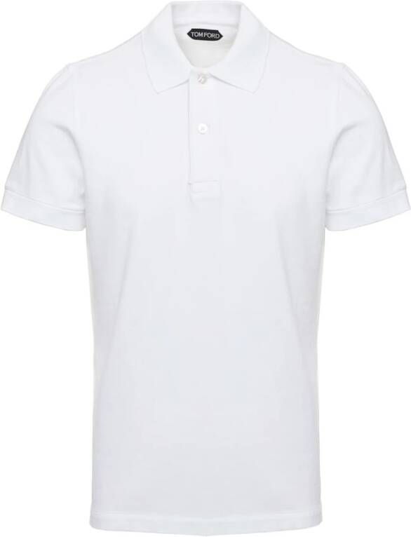 Tom Ford Polo Shirts Wit Heren