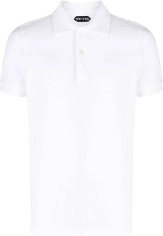 Tom Ford Polo Shirts Wit Heren