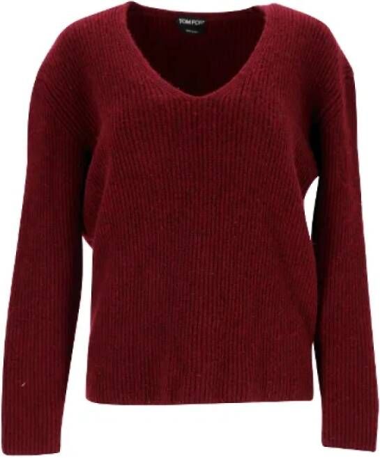 Tom Ford Pre-owned Cashmere outerwear Rood Dames