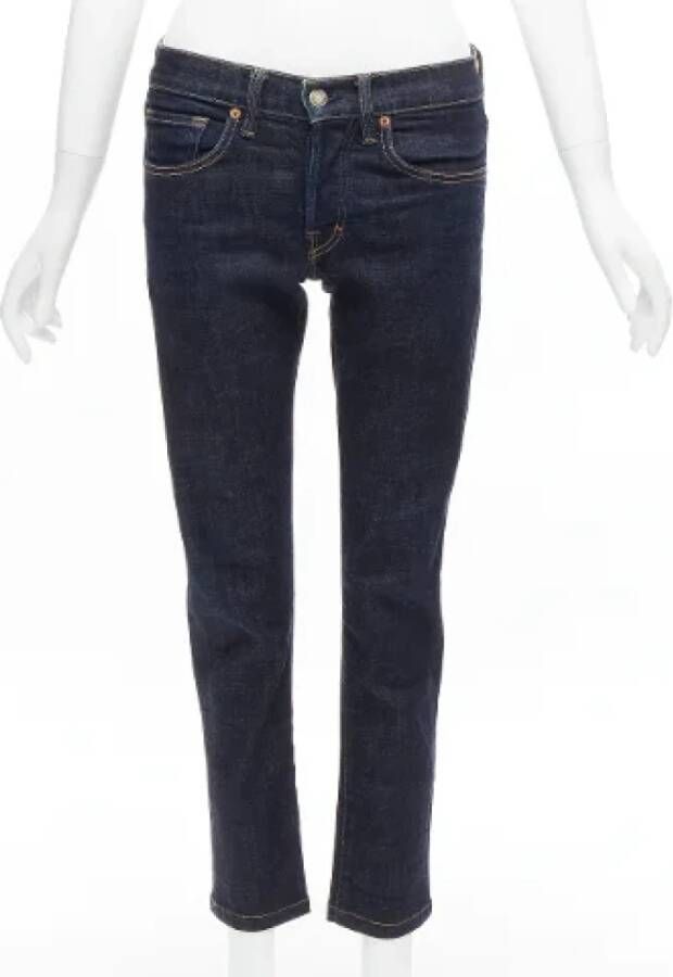 Tom Ford Pre-owned Cotton jeans Blauw Dames
