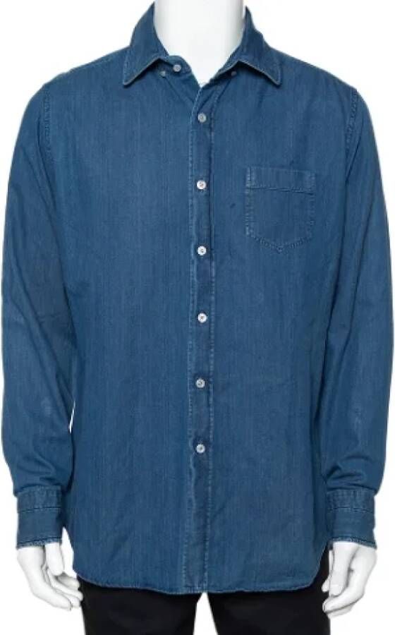 Tom Ford Pre-owned Denim tops Blauw Dames