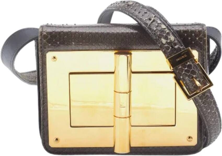 Tom Ford Pre-owned Fabric crossbody-bags Bruin Dames