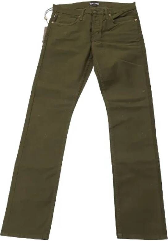 Tom Ford Pre-owned Fabric jeans Groen Dames