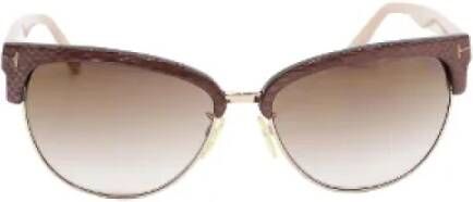 Tom Ford Pre-owned Fabric sunglasses Beige Dames