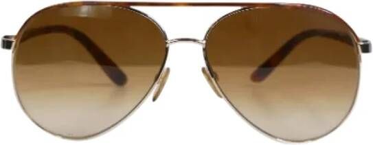 Tom Ford Pre-owned Fabric sunglasses Bruin Dames