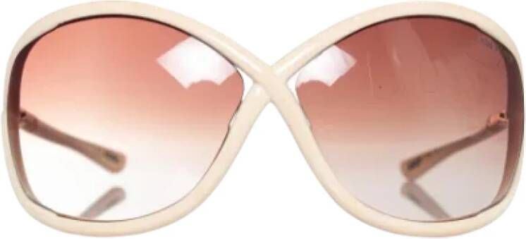 Tom Ford Pre-owned Plastic sunglasses Beige Dames