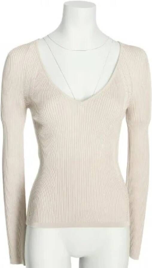 Tom Ford Pre-owned Pratilled fabric tops Beige Dames
