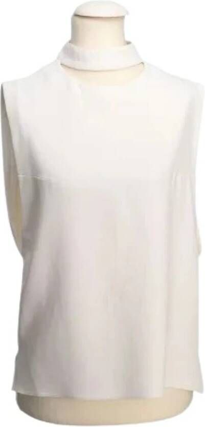 Tom Ford Pre-owned Pratilled fabric tops White Dames