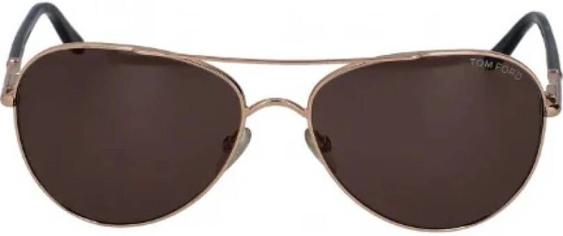 Tom Ford Pre-owned Pre-eigendomszonige zonnebril Bruin Unisex