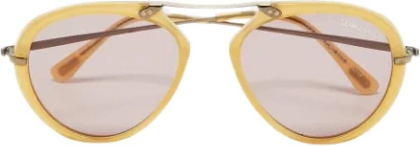 Tom Ford Pre-owned Acetate sunglasses Geel Dames