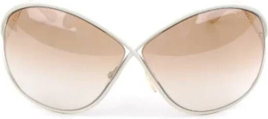 Tom Ford Pre-owned Acetate sunglasses Wit Dames