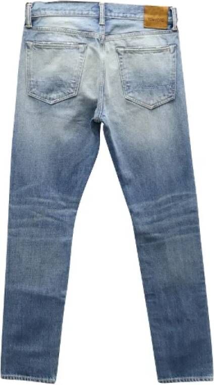 Tom Ford Pre-owned Cotton jeans Blauw Heren