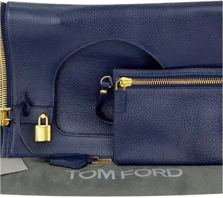 Tom Ford Pre-owned Leather handbags Blauw Dames