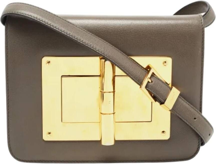 Tom Ford Pre-owned Leather shoulder-bags Grijs Dames