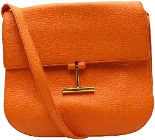 Tom Ford Pre-owned Leather shoulder-bags Oranje Dames
