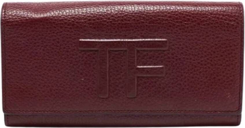 Tom Ford Pre-owned Leather wallets Rood Dames