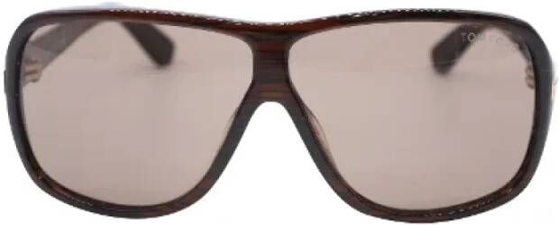 Tom Ford Pre-owned Pre-owned Plastic sunglasses Bruin Dames