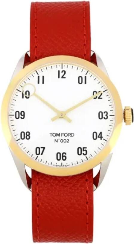 Tom Ford Pre-owned Pre-owned Stainless Steel watches Rood Dames