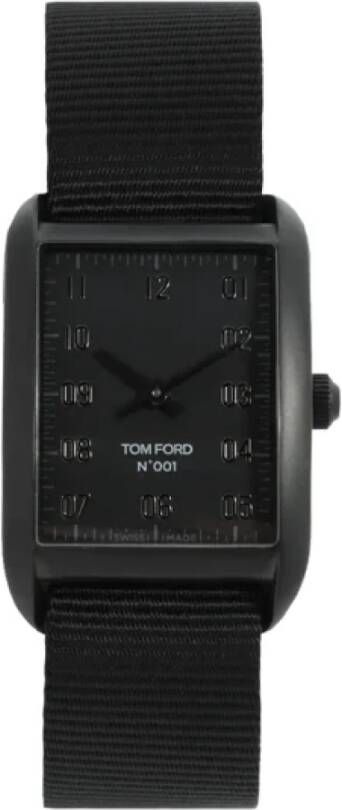 Tom Ford Pre-owned Pre-owned Stainless Steel watches Zwart Dames