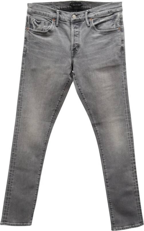 Tom Ford Pre-owned Slim-fit Jeans Grijs Heren