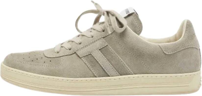 Tom Ford Pre-owned Suede sneakers Grijs Dames