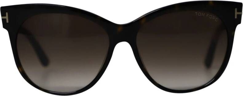 Tom Ford Pre-owned Tom Ford Soft Cat-Eye Sunglasses in Brown Acetate Bruin Dames