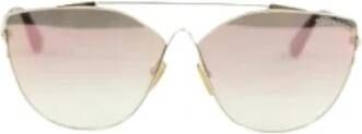 Tom Ford Pre-owned Voldoende metalen zonnebril Geel Dames