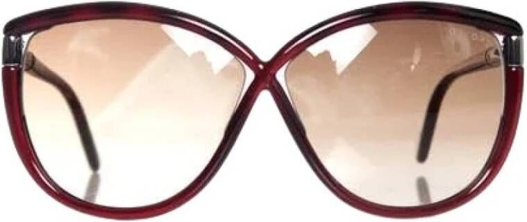 Tom Ford Pre-owned Voldoende plastic sungles Rood Dames