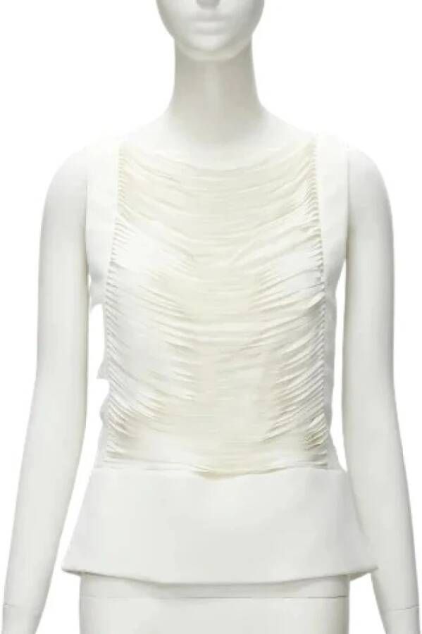 Tom Ford Pre-owned Voldoende polyester tops White Dames