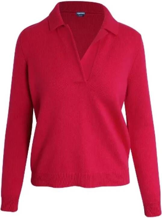Tom Ford Pre-owned Wool tops Roze Dames