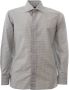 Tom Ford Regular Fit Overhemd met Microprint Grijs Heren - Thumbnail 1