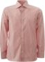 Tom Ford Roze Dunne Strepen Regular Fit Overhemd Roze Heren - Thumbnail 1