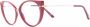 Tom Ford Roze Metalen Kattenoog Bril Ft5815B 074 Rood Dames - Thumbnail 1