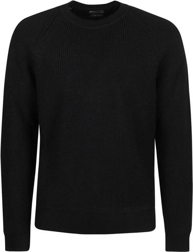 Tom Ford Silk Merino Raglan Sweater Zwart Heren