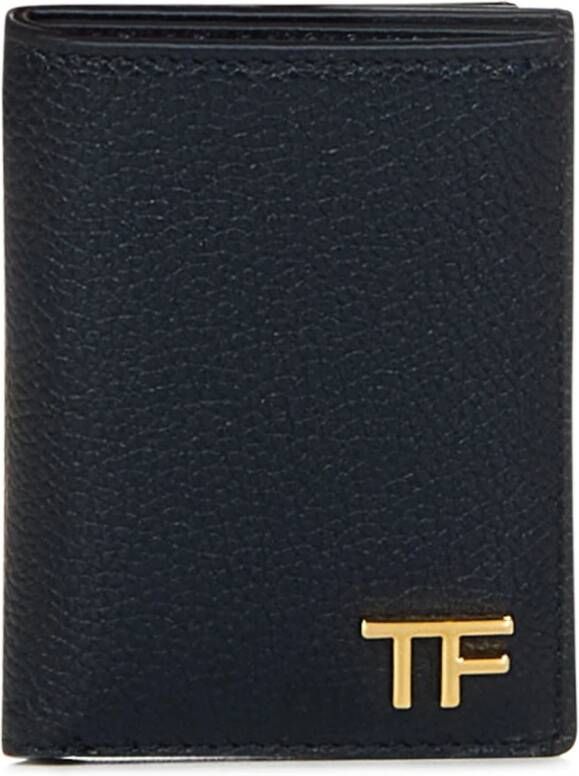 Tom Ford Stijlvolle Heren Portemonnees en Kaarthouders Black Heren