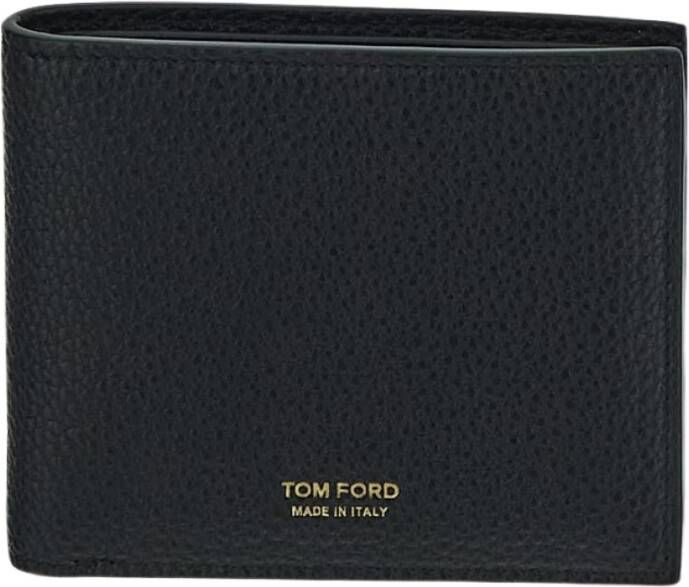 Tom Ford Smalle Leren Portemonnees Kaarthouders Zwart Heren