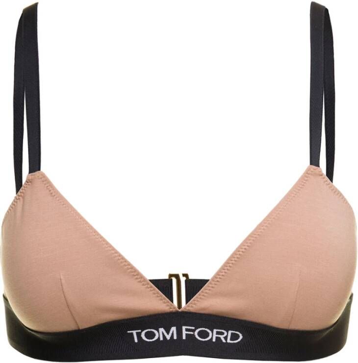 Tom Ford Beha met logo Beige Dames