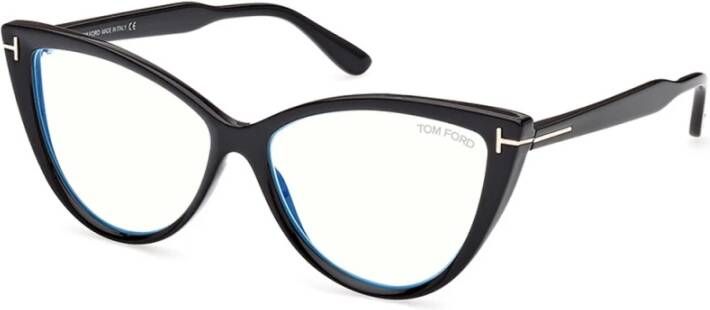 Tom Ford Vrouwenbrillen in bedvorm met blauw lichtfilter Zwart Dames