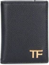 Tom Ford Stijlvolle Heren Portemonnees en Kaarthouders Black Heren