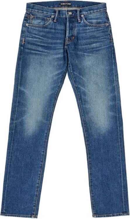 Tom Ford Straight Jeans Blauw Heren