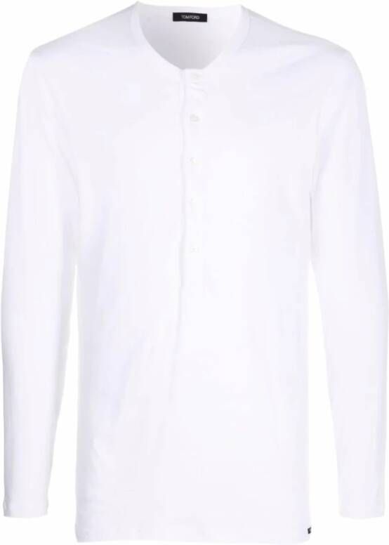 Tom Ford Sweaters White Wit Heren